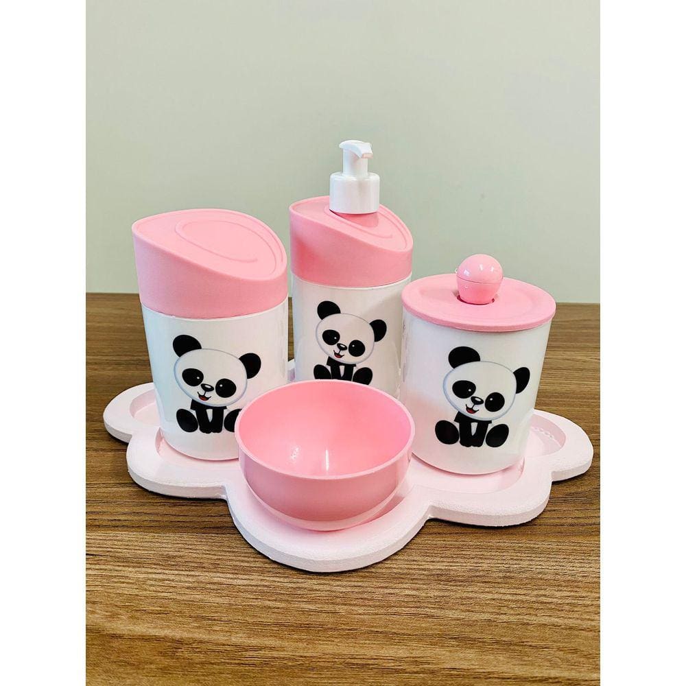 Kit Higiene Pandinha c/BANDEJA NUVEM COLOR