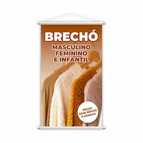 Banner Brechó Masculino Feminino Infantil Roupas Grande