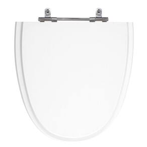 Assento Sanitário Aloha Branco Tampa para Vaso Celite em Madeira Laqueada - SB