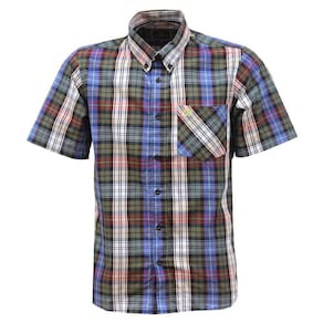 Camisa Masculina Manga Curta Xadrez Verde Dock`s 33035