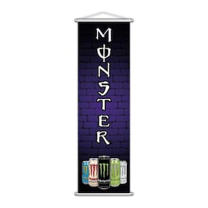 Banner Energético Bebida Gaseificada Latinha Lona 100x30cm