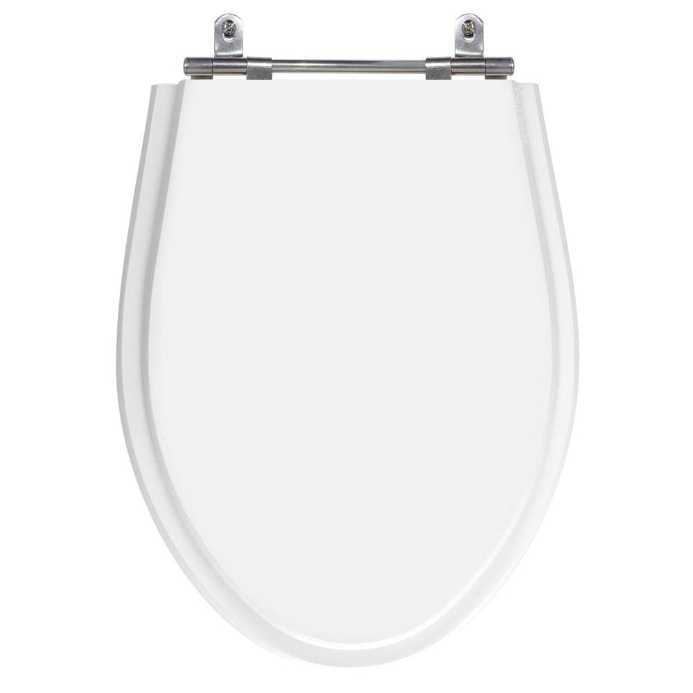 Assento Sanitário Victoria Branco Neve Tampa para Vaso Ideal de Madeira Laqueada