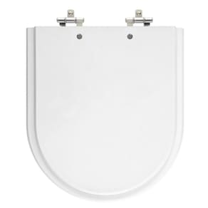 Assento Sanitário Riviera Branco Tampa para Vaso Celite Madeira Laqueada