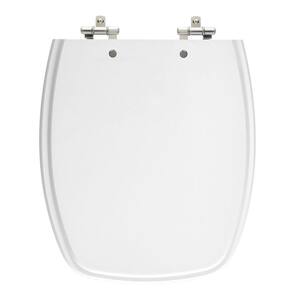 Assento Sanitário Stylus Branco Tampa para Vaso Celite de Madeira Laqueada