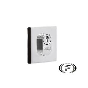 Fechadura Rolete 55mm Quadrada Cromada União Mundial