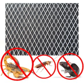 Tela Alumínio 15cm x 100cm Anti Escorpião, Barata e Rato para Ralo, Máquina e Fogão