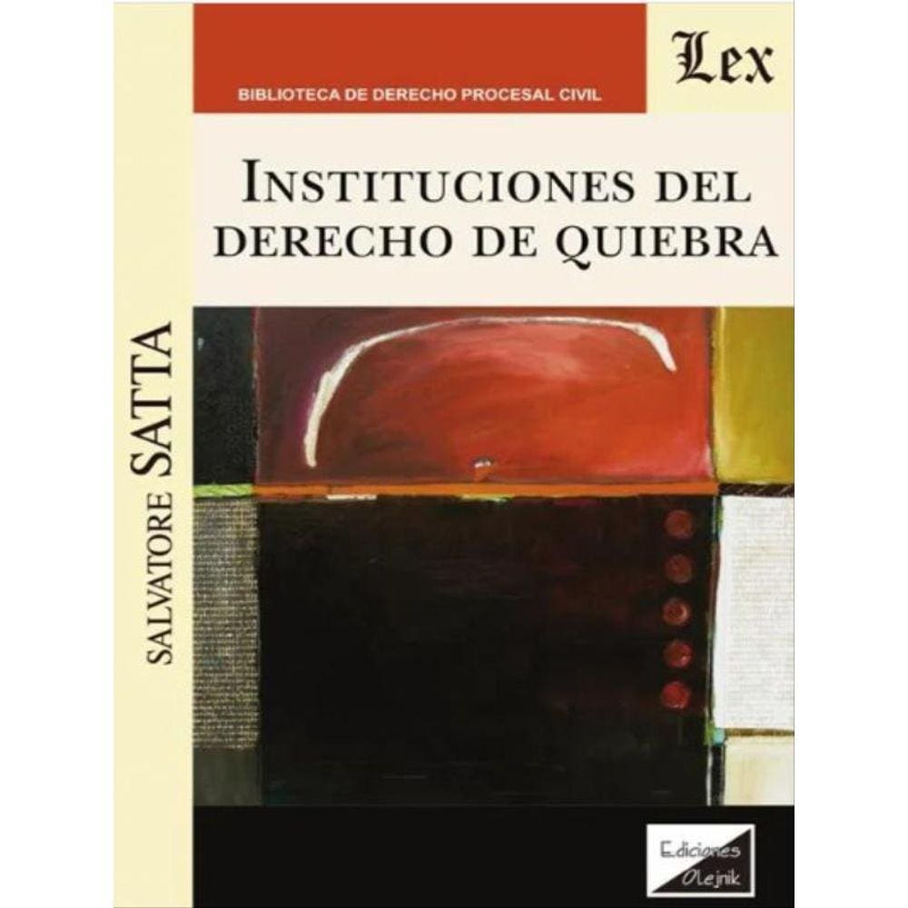 Instituciones Del Derecho De Quiebra