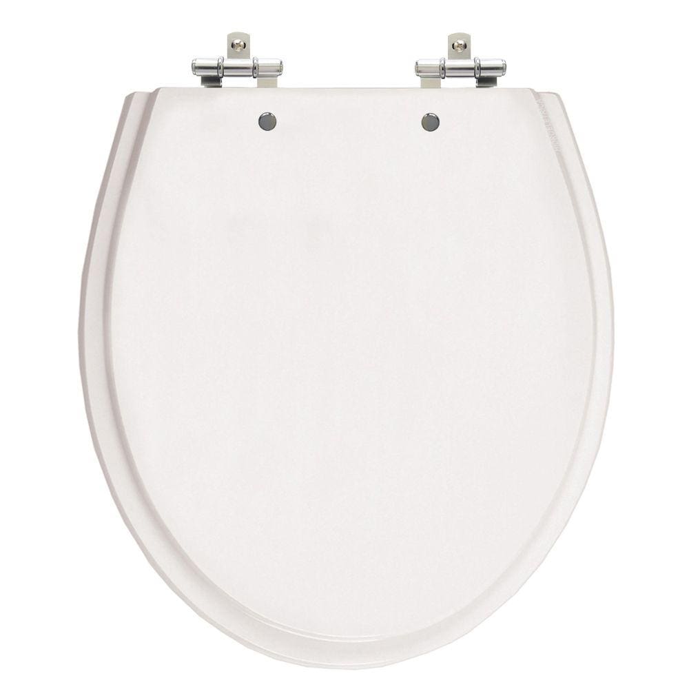 Assento Sanitário Windsor Ritz Branco Tampa para Vaso Deca de Madeira Laqueada