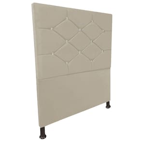 Cabeceira de Cama Box Solteiro 80cm Estofada Kasi New Bege