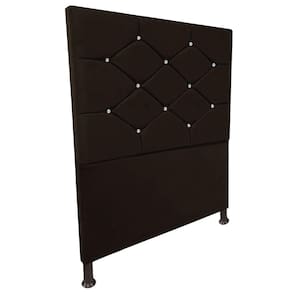 Cabeceira de Cama Box Solteiro 90cm Estofada Kasi New Marrom