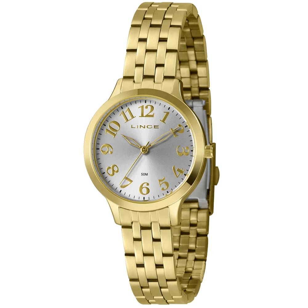 Relógio LINCE feminino analógico dourado LRG4741L34 S2KX