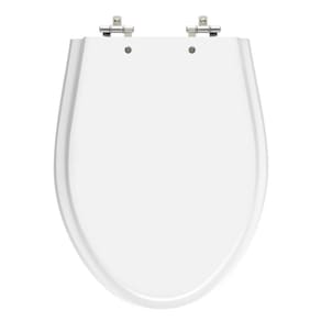 Assento Sanitário Victoria Branco Neve Tampa para Vaso Ideal Standard em Madeira Laqueada