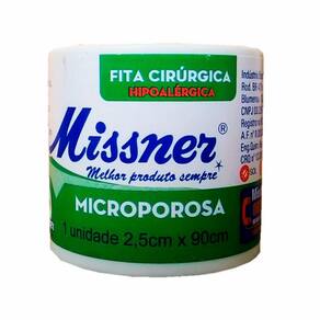 Fita Cirúrgica Missner Microporosa Branca 2,5cm x 90cm
