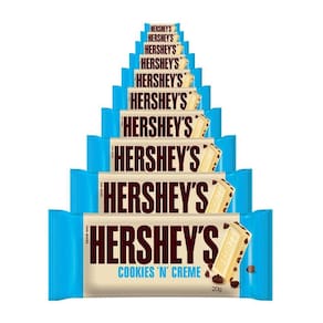 Chocolate Hersheys Cookies N Creme, 10 Barras 20g