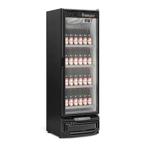 Refrigerador Expositor Vertical 45 Litros Preto 127V Gelopar GCBC-45
