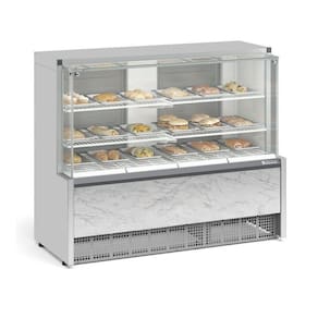Vitrine Estufa Gelopar com Bandeja 140 cm Branco 127V MEQA-140R