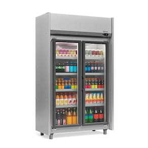 Refrigerador Expositor Vertical 820 Litros Inox 220V Gelopar GEAS-2P