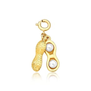 Pingente com Fecho Amendoim Revestido em Ouro