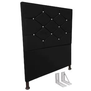 Cabeceira de Cama Box 130cm + Frame Solteiro Estofada Knw Pt
