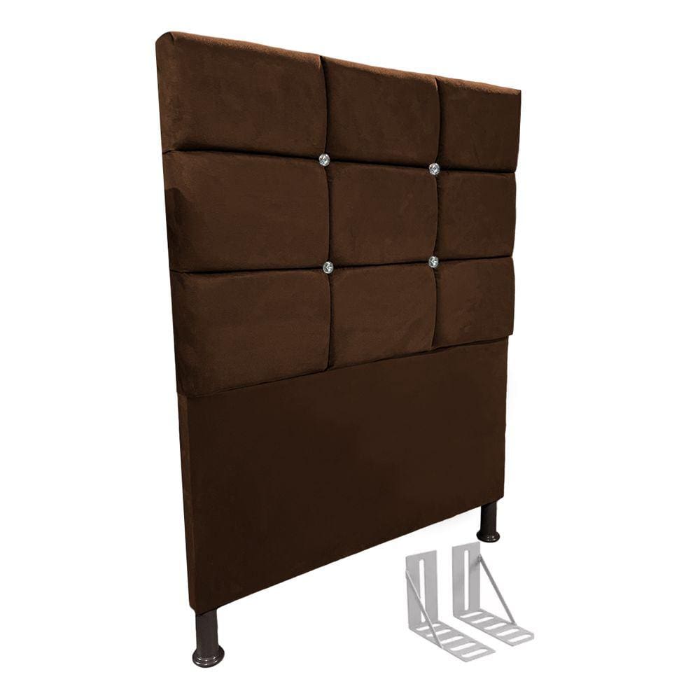 Cabeceira de Cama Box Solteiro + Frame 100cm Estofada Lar Mr