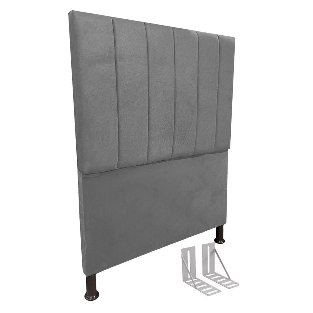 Cabeceira de Cama Box Solteiro + Frame100cm Estofada Laur Cz