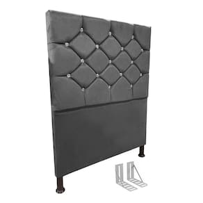 Cabeceira de Cama Box 100cm + Frame Solteiro Estofada Kas Cz
