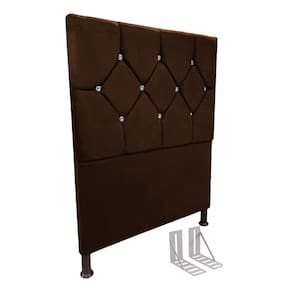Cabeceira de Cama Box Viúva + Frame 130cm Estofada Maju Marr