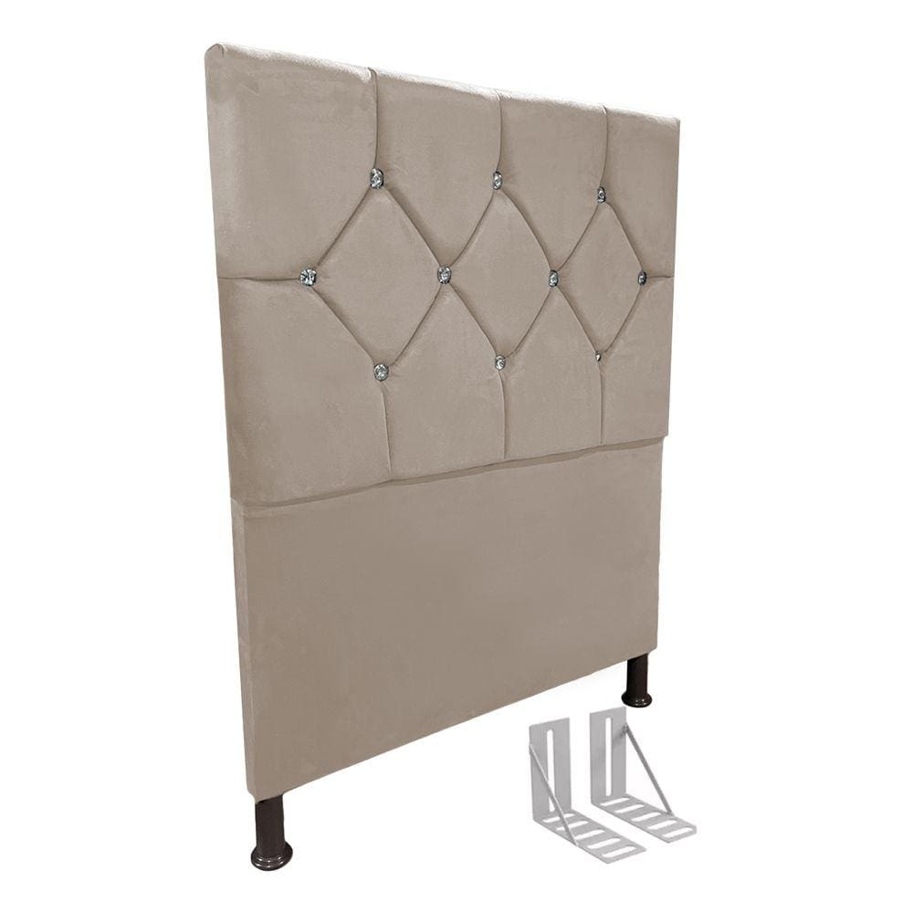 Cabeceira de Cama Box Solteiro + Frame 100cm Estofada Maj Bg