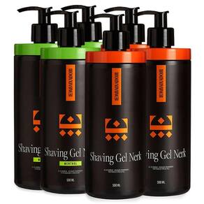 Kit 3 Shaving Gel Nerk + 3 Shaving Nerk Menthol Embaixador 500Ml