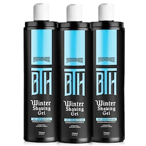 Kit 03 Shaving Gel Refrescante De Barbear Winter Bth 750Ml