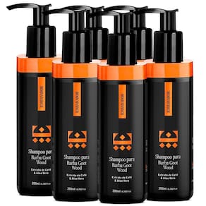 Kit 06 Shampoo Para Barba Goot Wood Embaixador 200Ml