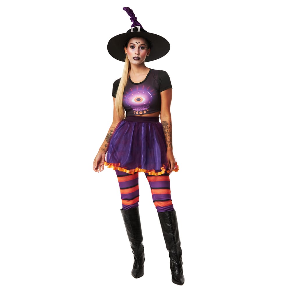 Fantasia Halloween Infantil Noviça do Mal Vestido com Véu em