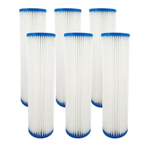 Refil Filtro Plissado Lavável 10 Polegadas X 2 1/2, 6 Peças