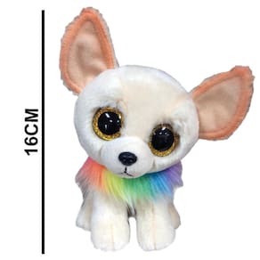 Pelúcia Cachorrinho Chewey Beanie Boos TY Colecionável 16cm