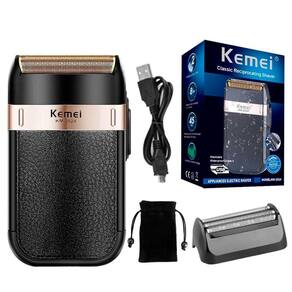 Barbeador Aparador Elétrico De Pelos Masculino Shaver Kemei