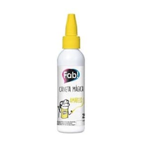 Caneta Mágica Alimentícia Fab 60g Amarelo Neon (Brilha na Luz Negra)