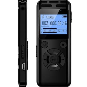 Gravador Digital 32 Gb Ativado Por Voz VANDLION V52 Preto