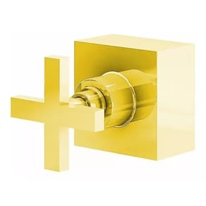 Acabamento P/registro Cruzeta Quadrado Dourado Padrão Deca