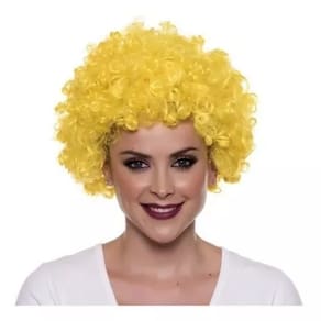 Peruca Power Temática Para Festas Cosplay Cabelo Sintético Prendedor Externo De Redinha Varias Cores