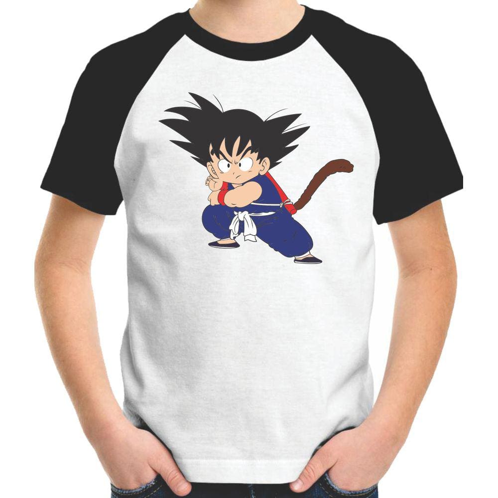 Camiseta Infantil Blusa Criança dragon ball goku Desenho