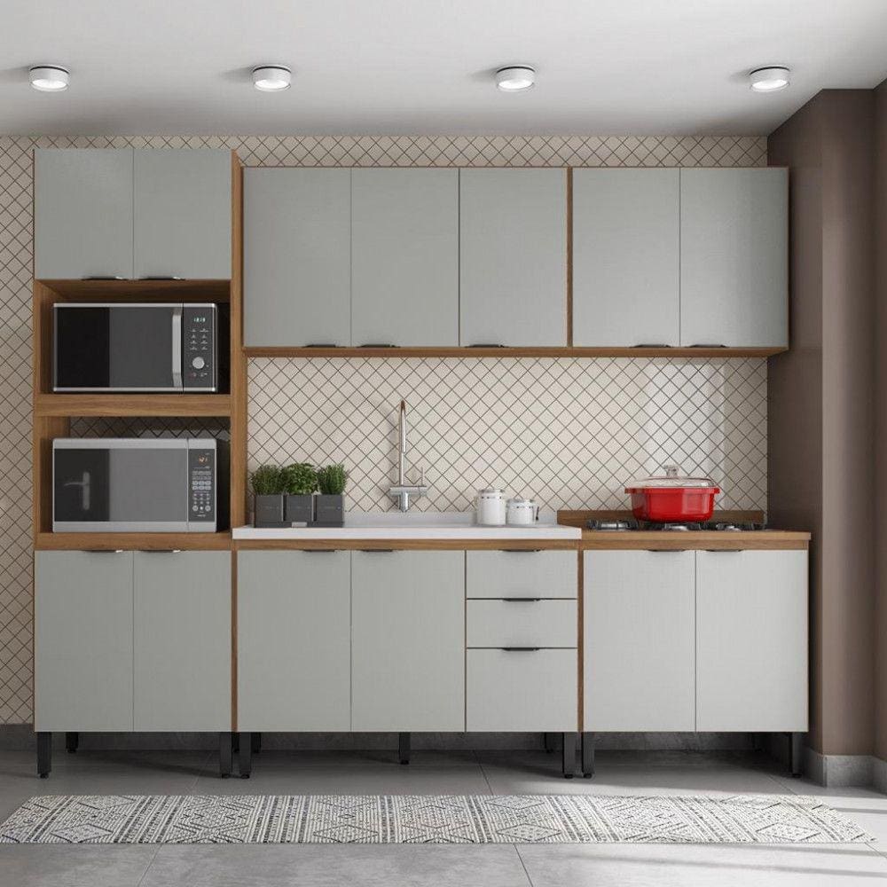 Cozinha Compacta 14 Portas Firenza Demobile