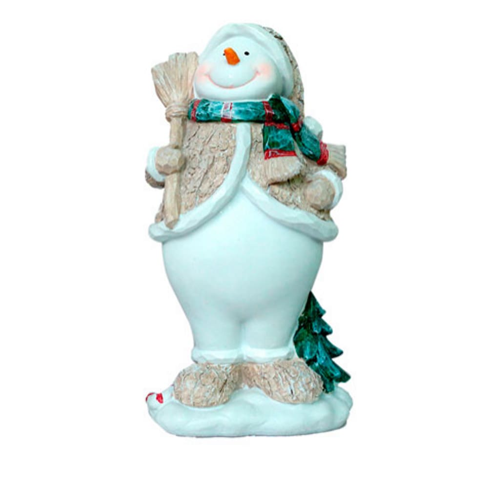 Enfeite Natalino Resina Boneco De Neve 27,7Cm Rio Master