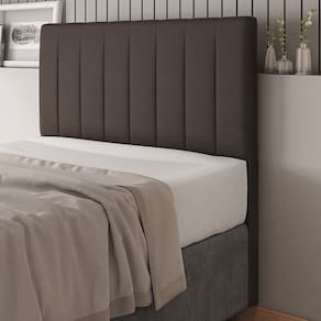 Cabeceira Queen 160cm Carla Material Sintético Marrom Com Frame Patoti Móveis