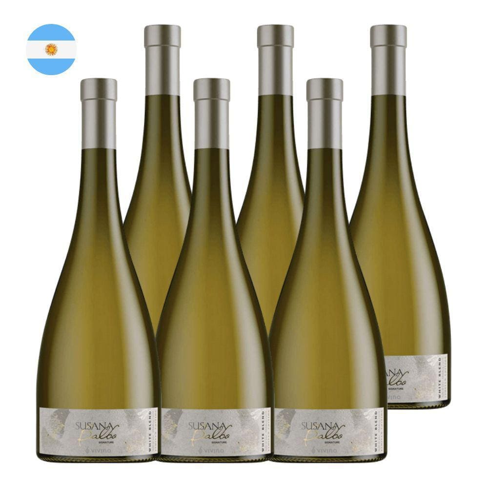 Kit 6 Vinhos Susana Balbo Signature White Blend Branco Argentina 750ml
