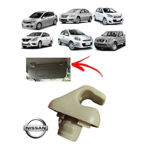Suporte Presilha Grampo Para Sol Bege Nissan Frontier March Versa Sentra Tiida 2009 2010 2011 2012 2013 2014 2015 2016
