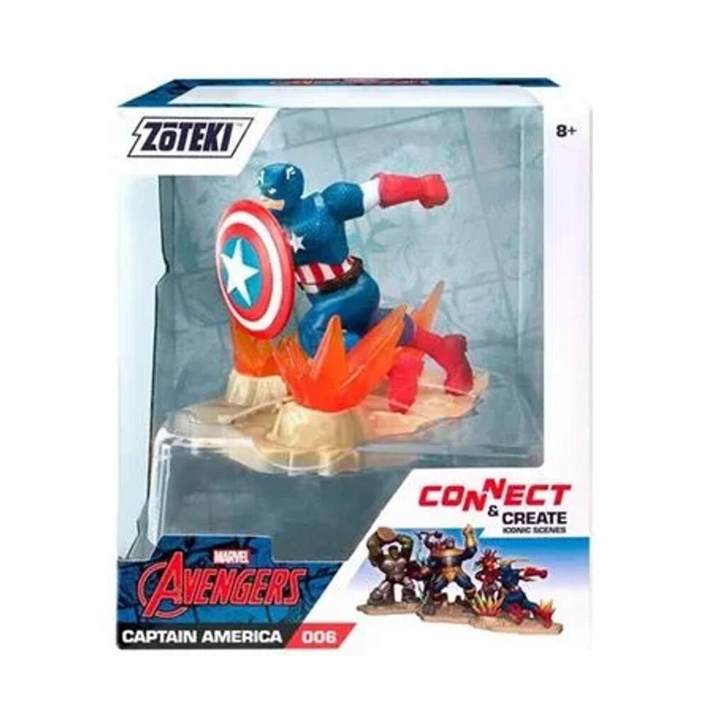 Boneco Capitain América Figura De Vinil 15 Cm - Marvel - 2330