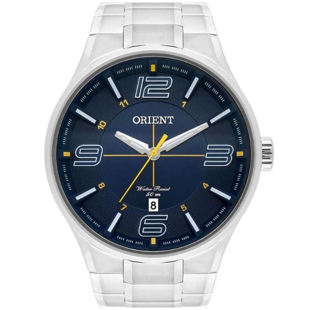 Relógio Orient Masculino Fundo Azul Mbss1307 D2sx