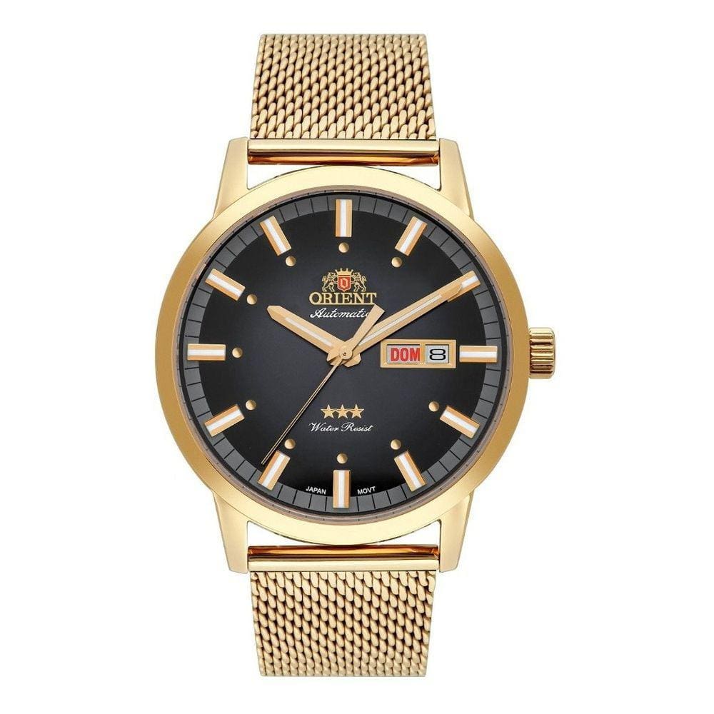 Relógio Orient Masculino Automatico Dourado 469Gp085 P1kx