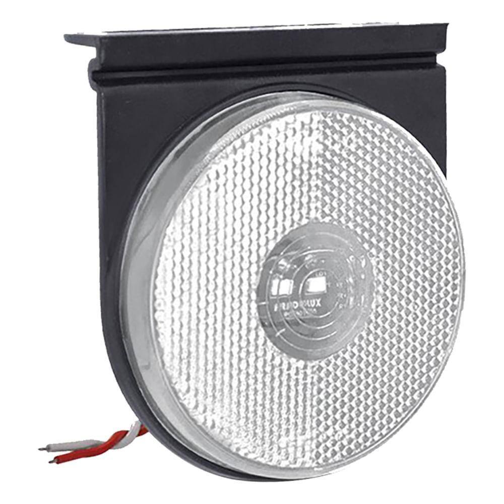 Lanterna Lateral Led Cristal Caminhões 12V/24V Com Suporte