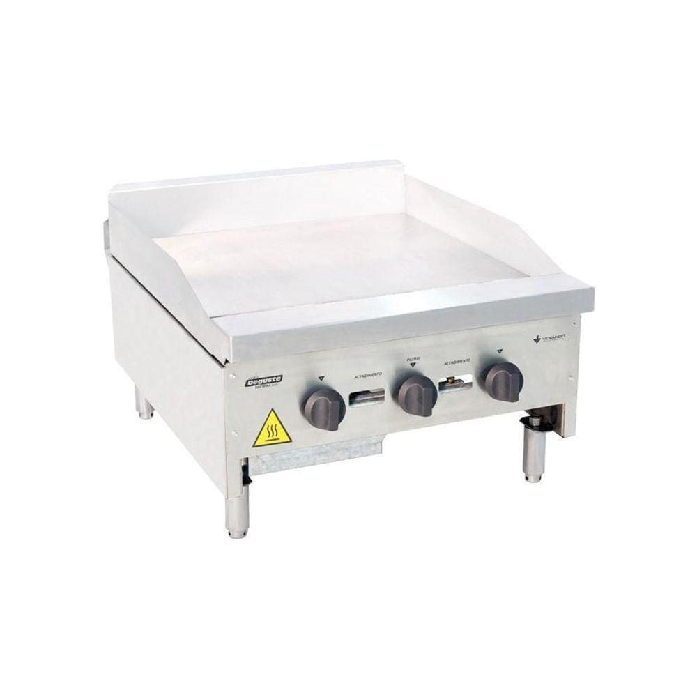 Chapa Bifeteira Lanche Americana Lisa Inox Gás 60 Cm Cg60 - Venâncio